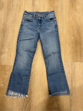 MOTHER The Insider Crop Step Fray Jeans